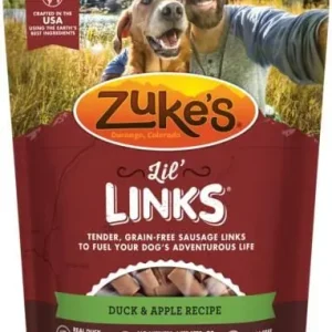 Zuke's Lil' Links Duck and Apple Soft and Chewy Dog Treats - 6 Oz Last Chance