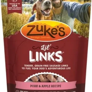 Zuke's Lil' Links Pork and Apple Soft and Chewy Dog Treats - 6 Oz Buy Online