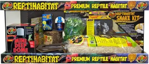 Zoo Med Laboratories ReptiHabitat Snake Tank and Starter Kit - 20 Gallon Viral