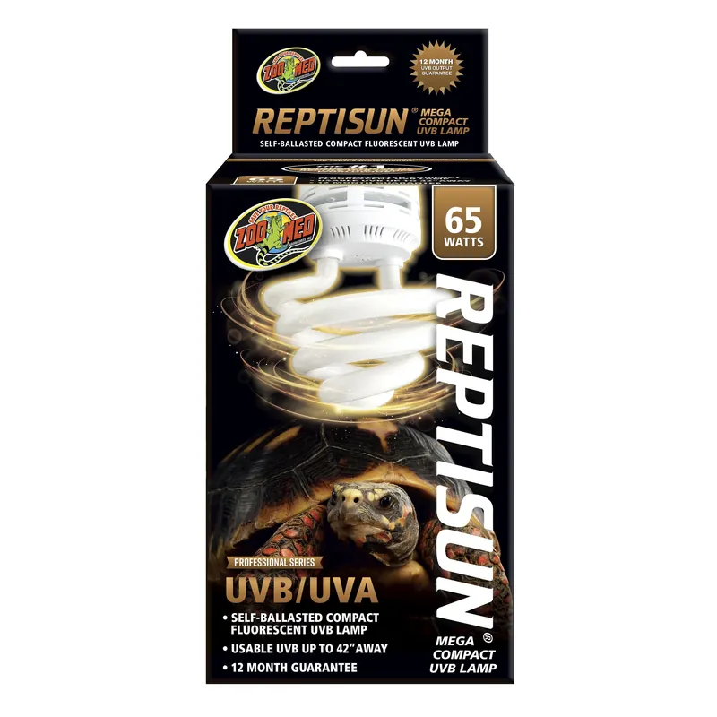 Zoo Med Laboratories ReptiSun Mega Compact UVB/UVA Reptile Fluorescent Bulb - 65 Watt Instant Buy