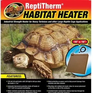 Zoo Med Laboratories ReptiTherm Under-the-Tank Terrarium Reptile Heater - 40 Watt - 60+ Gallon - L:18" X W:18" Inches Hot Deal