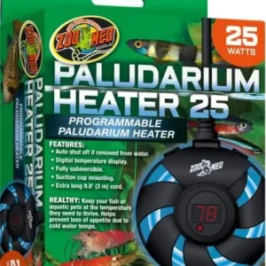 Zoo Med Laboratories Submersible Programmable Paludarium Heater with Digital Temperature Display - 25 Watt New Release