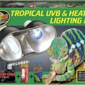 Zoo Med Laboratories Tropical UVB and Heat Lighting Kit - 13 and 15 Watt Modern