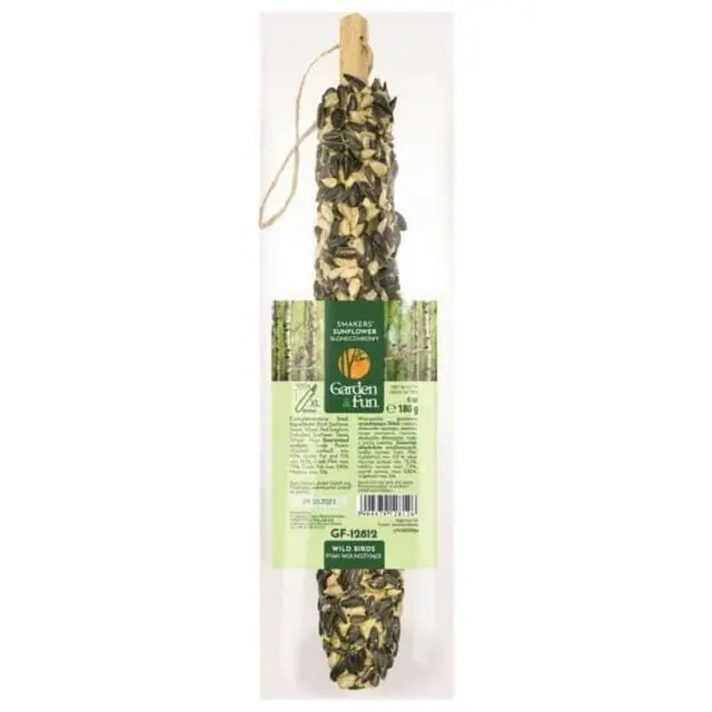A&E Cage Company Garden Fun Smakers Black Oil Sunflower Seed Stick Wild Bird Treats - Medium - 6 Oz Modern