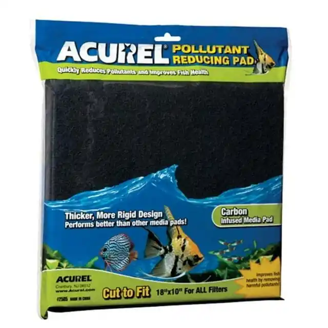 Acurel LLC Pollutant Reducing Aquarium and Pond Filter Media Pad - 10X18 Viral