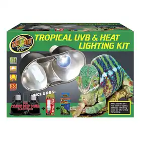 While Supplies Last Zoo Med Tropical UVB & Heat Lighting Dual Kit 100 Watt