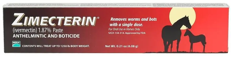 Zimecterin 1.87 Ivermectin Single Dose Paste No Minimum Order
