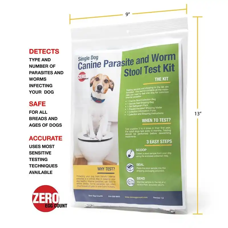 Zero Egg Count Dog Parasite Test Kit Trusted Brand
