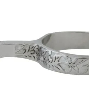 Western CP Silver Embossed 16pt Mens Spurs Time-Limited