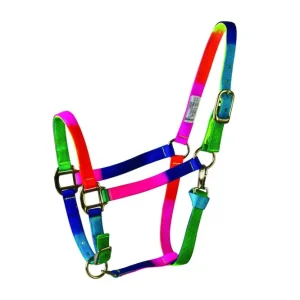 Deluxe Rainbow Adjustable Nylon Halter with Snap Best Seller