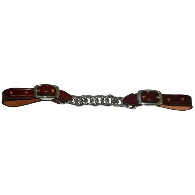 While Supplies Last Western Flat Leather Twisted Curb Strap