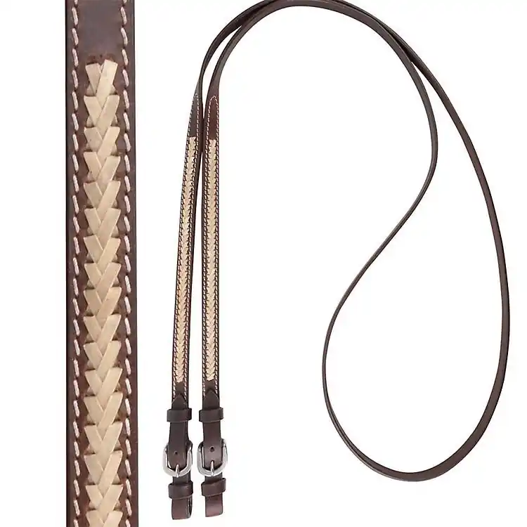 Cashel 5/8in x 8ft Laced Roping Reins Buy Online
