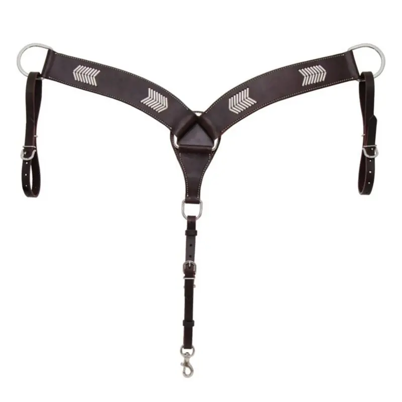 Factory Price Oxbow Sonoma Roper BreastCollar with Rawhide Dk Brown