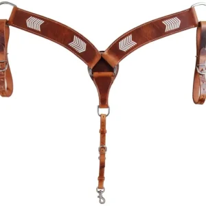 Oxbow Nevada Breast Collar with Rawhide Weaving Genuine
