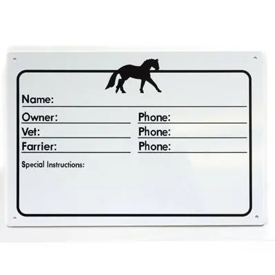 Horse Name Stall Plate Professional Grade