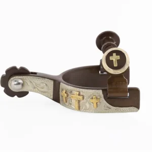 Discount Western BS Silver Triple Cross Toddler Spurs