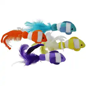 Final Sale Multipet Clown Fish Cat Toy 2 pack
