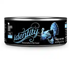 Warranty Included Identity 95% Free-Range Heritage Turkey Recipe Adult Cat Food 5.5 oz.