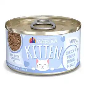 WERUVA Kitten Minced Chicken & Pumpkin Formula in Gravy 3 oz. Low Price
