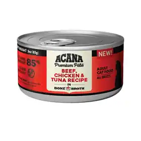 Direct From Factory ACANA Premium Pâté Beef, Chicken & Tuna Recipe in Bone Broth Cat Food