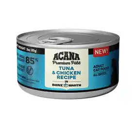 Hot Picks ACANA Premium Pâté Tuna & Chicken Recipe in Bone Broth Cat Food