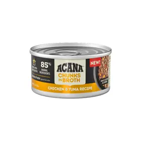 ACANA Chunks in Broth Chicken & Tuna Recipe for Cats 3oz. Exclusive