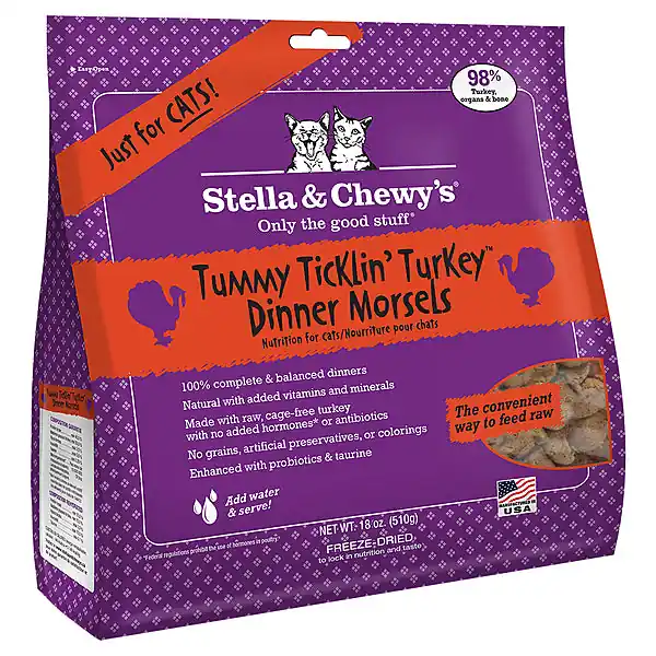 S&C FD Cat Tummy Ticklin' Turkey 18oz Brand New
