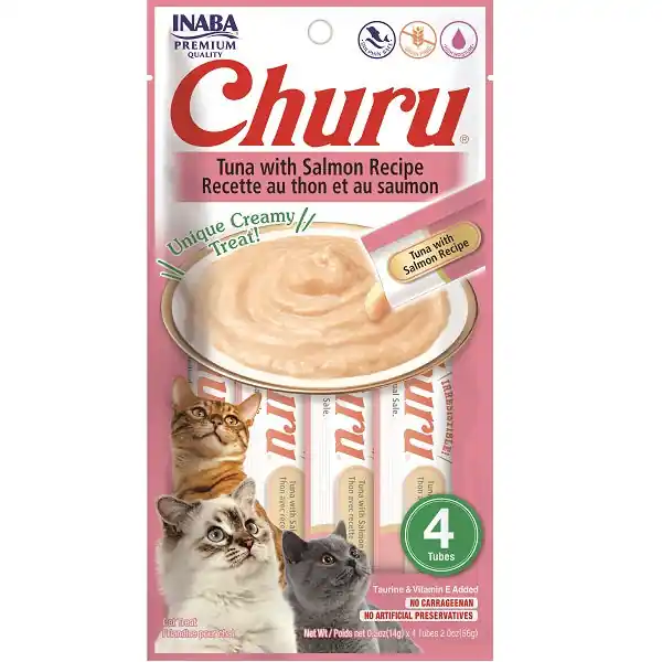 Save Now INA Churu Puree Tuna & Salmon 4pk 2oz