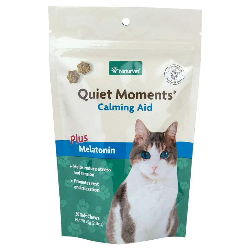 Quiet Moments Calming Cat Plus Melatonin Soft Chew 50 ct Best Choice