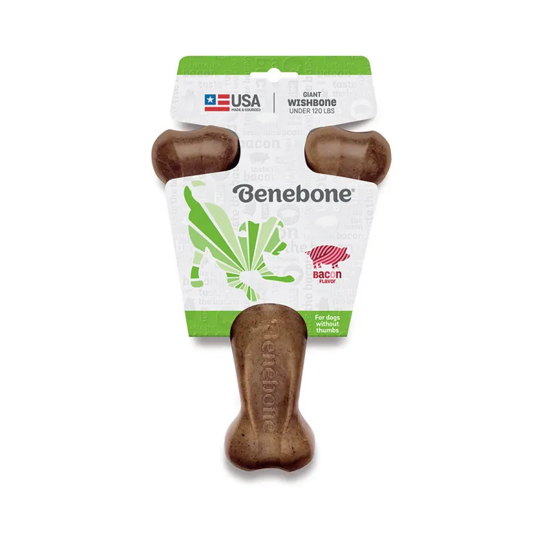 Trending Benebone Dog WIshbone Chew Bacon, Jumbo Large