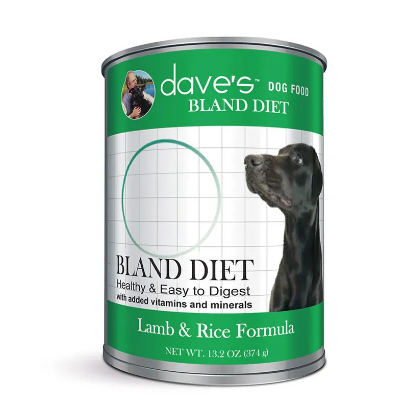 Markdown Daves Restricted Bland Diet Lamb & Rice Canned Dog Food, 13oz