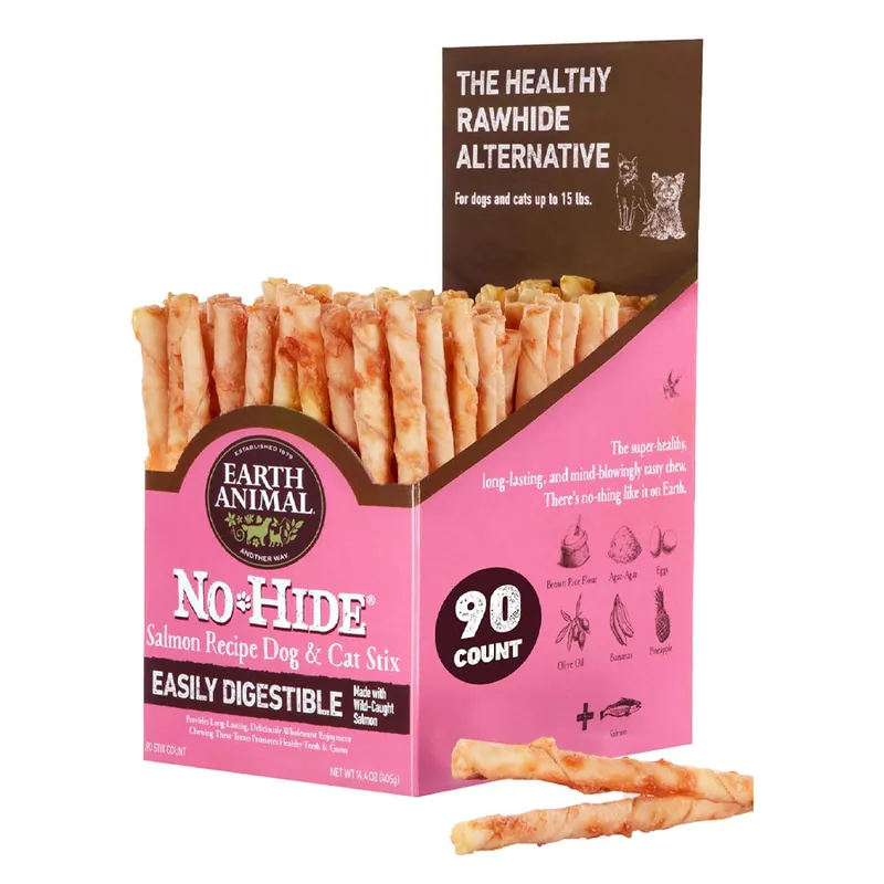 Fresh Stock Earth Animal No Hide Salmon Stix, Bulk [90]