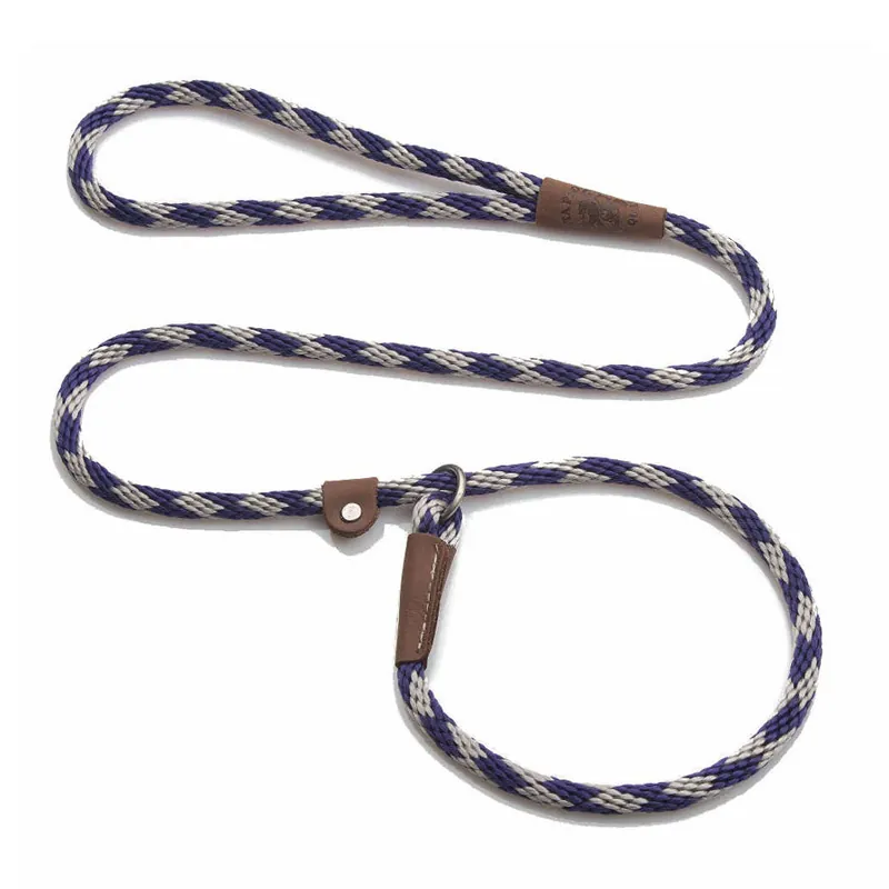 Mendota Pet Diamond Amethyst Slip Leash, 6' Warranty Included