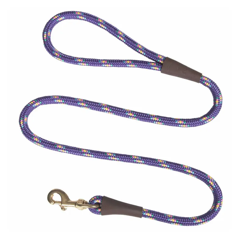 Limited Edition Mendota Pet Purple Confetti Snap Leash, 6'