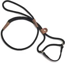 Mendota Pet Big Dog Walker Collar/Leash Black, 1/2X6' Exclusive