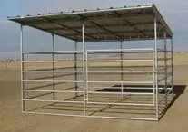 Noble Panels & Gates Solid Side/Back with 5 Rail Front Shelter Best Seller