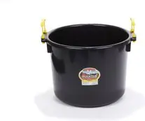 40-qt Plastic Muck Bucket in Black Direct From Manufacturer