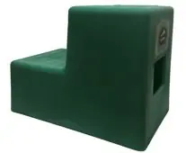 2 Step Mounting Block in Green Modern