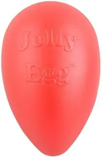 12-In Egg Dog Toy in Red No Minimum Order