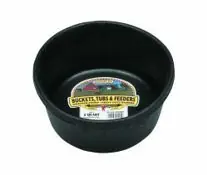 2 Quart Rubber Feed Pan Premium