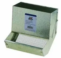 7" Metal Small Animal Feeder With Sifter Bottom Limited Offer