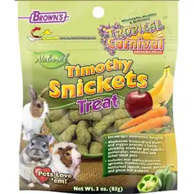 Brown\\'s Tropical Carnival Timothy Snickets Treats 3oz Top Rated