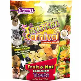 Best Seller FM Brown\\'s Tropical Carnival Fruit & Nut Small Animal Treat 8 oz. Bag