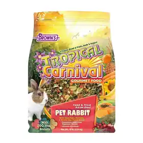 Direct From Manufacturer Brown\\'s Tropical Carnival Gourmet Pet Rabbit Food 10 lbs