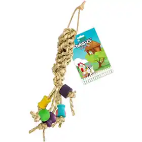 A&E Cage Company Nibbles Knobs & Rope Toy Chew Buy Direct
