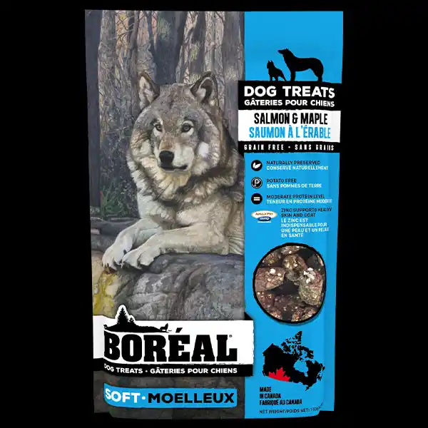 Authentic BOREAL Dog Treat Salmon & Maple 150g