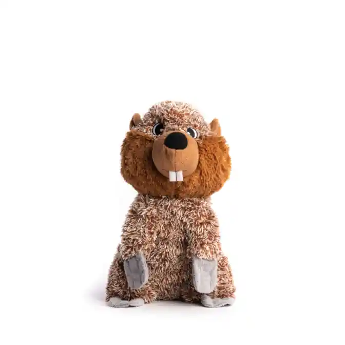 Fabdog Fluffy Dog Toy Beaver Small Luxury