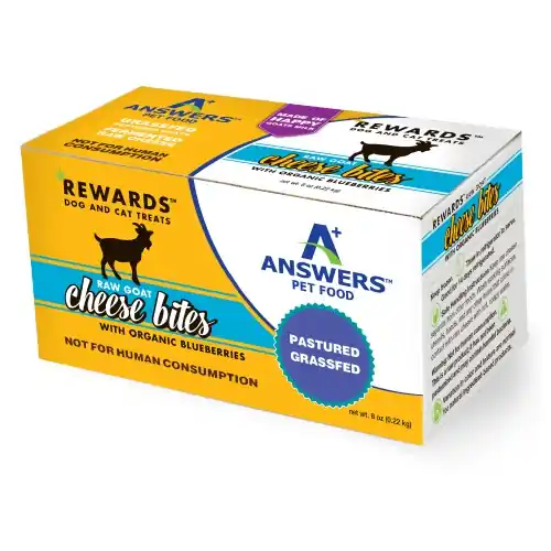 Answers Rewards Raw Goat Milk Cheese Treats Blueberries 8 OZ Luxury