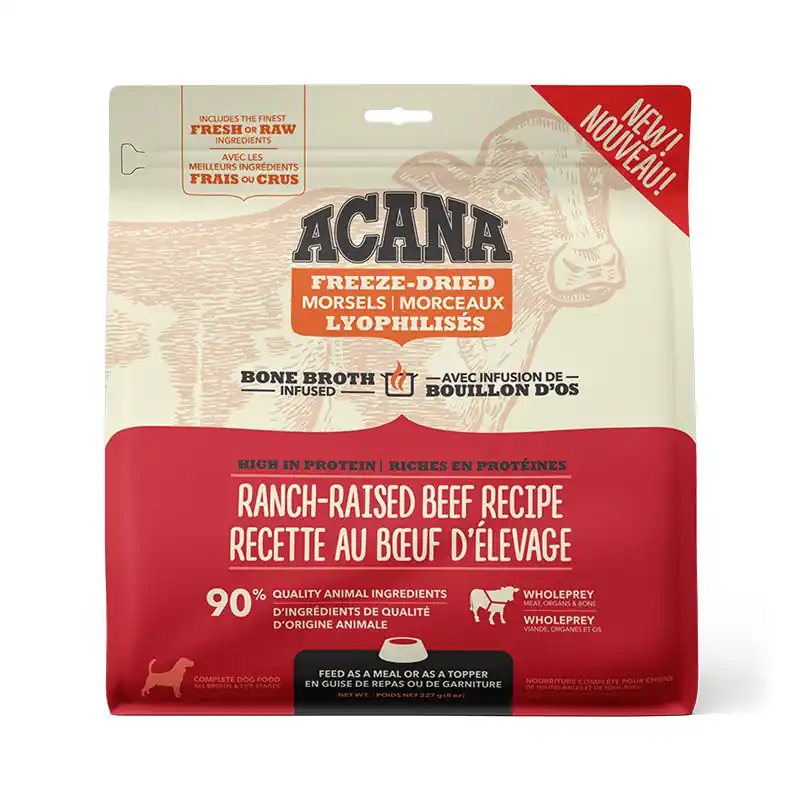 ACN FD Ranch Raised Beef Dog Morsels 227g Direct From Factory