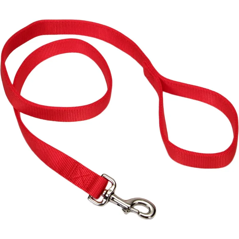 Affordable Double Nylon Lead Red